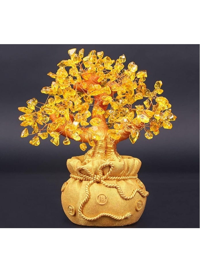 Crystal Money Tree Money Tree Crystal Fortune Tree Home Office Decoration Feng Shui Tree Crystal Fortune Tree Lucky Tree Bonsai Small Gift Tree Crystal Bonsai - Image 1